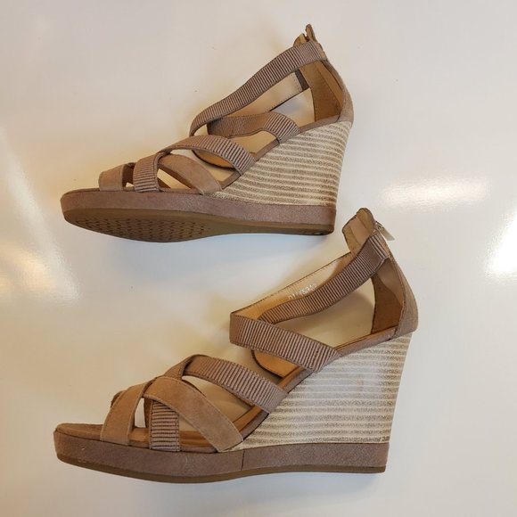 Geox Respira platform wedge sandal tan 37 - Picture 4 of 7